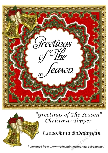 Greetings of The Season Christmas Topper