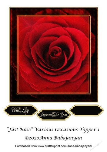 Just Rose Various Occasions Topper 1