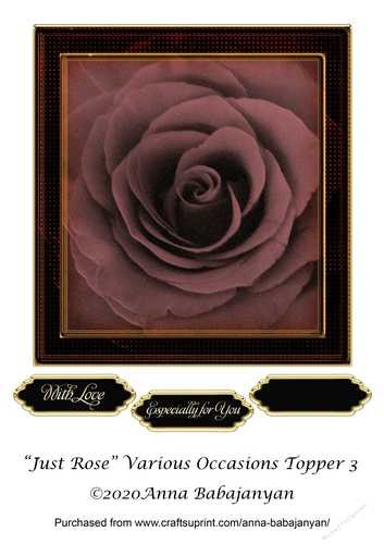 Just Rose Various Occasions Topper 3