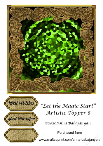 Let the Magic Start Artistic Topper 8