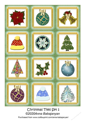 Christmas Tiles Set 1