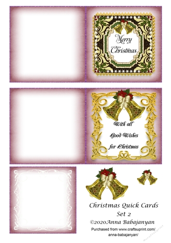 Christmas Quick Cards Set 2