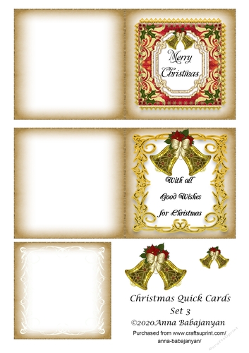 Christmas Quick Cards Set 3