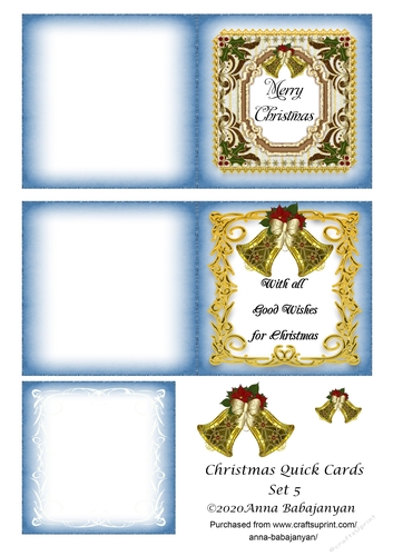 Christmas Quick Cards Set 5