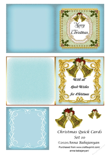 Christmas Quick Cards Set 10