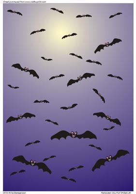 Halloween Sky Full of Bats (8)