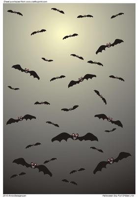 Halloween Sky Full of Bats (10)