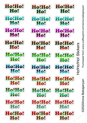 Ho!Ho!Ho! Stickers