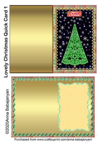 Lovely Christmas Quick Card 1