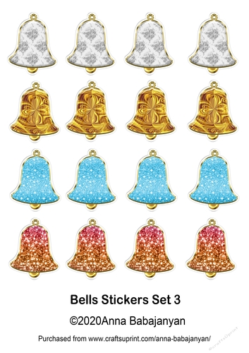 Bells Stickers Set 3