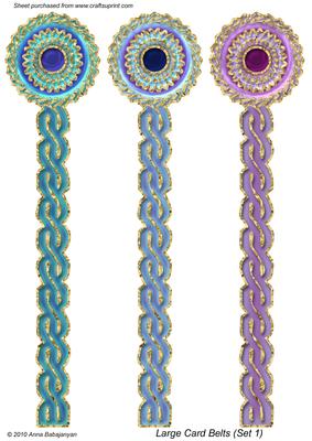 Large Card Belts (set 1)