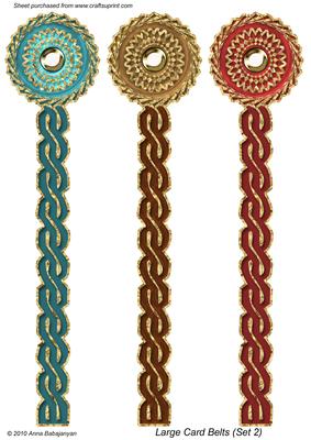 Large Card Belts (set 2)