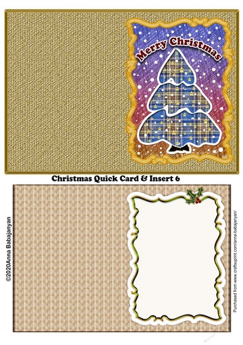 Christmas Quick Card & Insert 6
