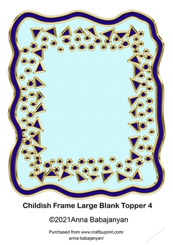 Childish Frame Large Blank Topper 4