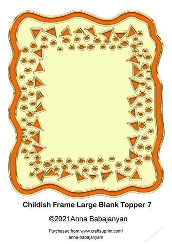 Childish Frame Large Blank Topper 7