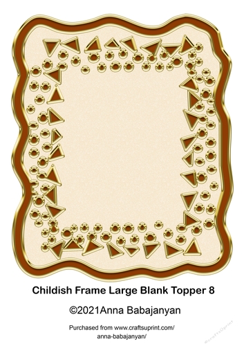 Childish Frame Large Blank Topper 8
