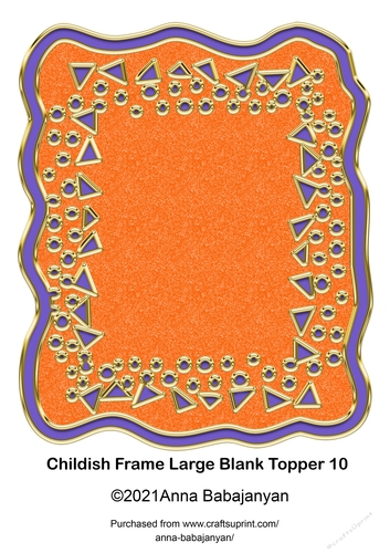 Childish Frame Large Blank Topper 10