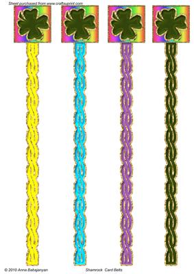Shamrock Card Belts