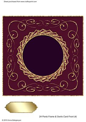 24 Points Frame & Swirls Card Front (4)