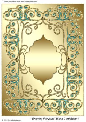 Entering Fairyland Blank Card Base 1