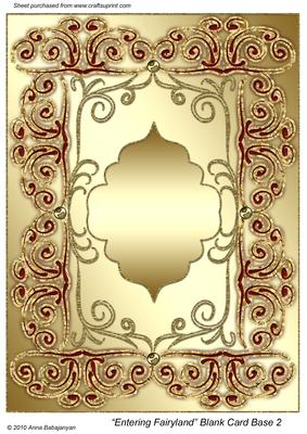 Entering Fairyland Blank Card Base 2