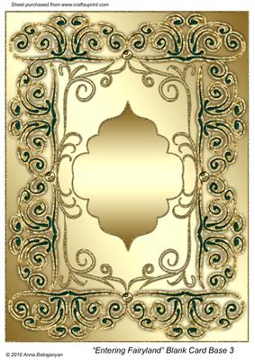 Entering Fairyland Blank Card Base 3