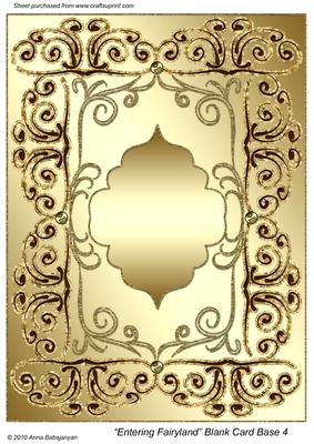 Entering Fairyland Blank Card Base 4
