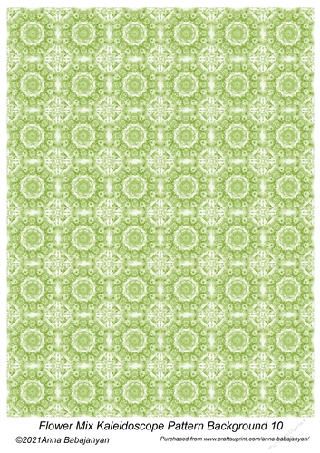 Flower Mix Kaleidoscope Patter Background 10