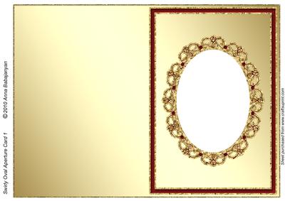 Swirly Oval Aperture Card 1