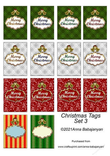 Christmas Tags Set 3