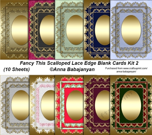 Fancy This Scalloped Lace Edge Blank Cards Kit 2