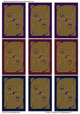 Choice Abstract Atc Backings Set 1