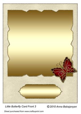 Little Butterfly Card Front 3