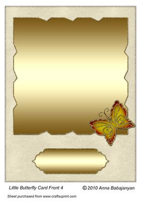 Little Butterfly Card Front 4