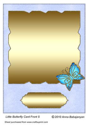 Little Butterfly Card Front 5