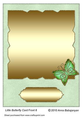 Little Butterfly Card Front 6
