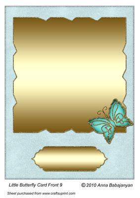 Little Butterfly Card Front 9