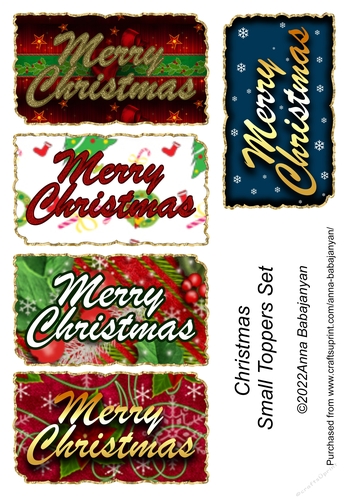 Christmas Small Toppers Set