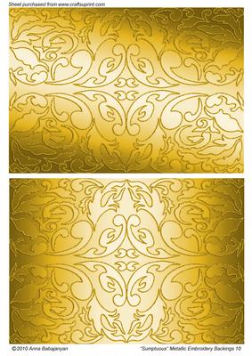 Sumptuous Metallic Embroidery Backings 10