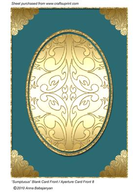 Sumptuous Blank Card Front / Aperture Card Front 8
