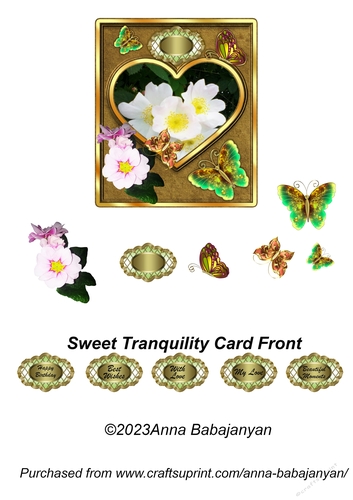 Sweet Tranquility Card Front