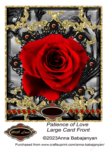 Patience of Love Large Card Front