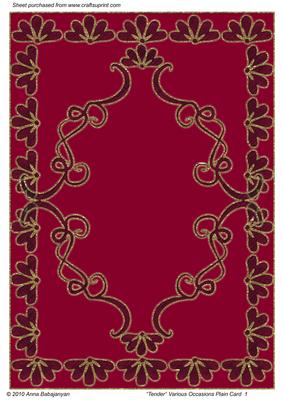 Tender Various Occasions Plain Card 1