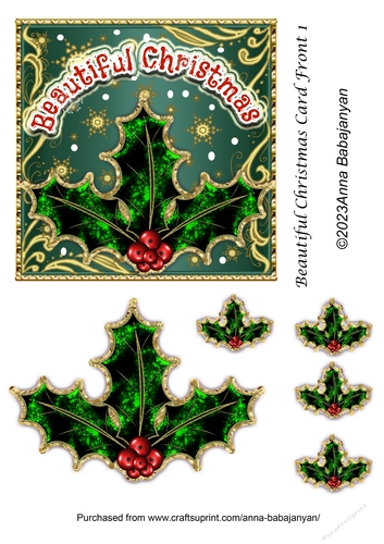 Beautiful Christmas Card Front 1