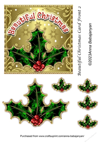 Beautiful Christmas Card Front 2