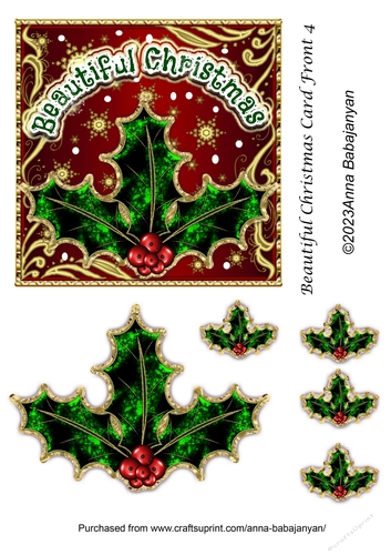Beautiful Christmas Card Front 4