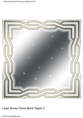 Large Snowy Frame Blank Topper 3