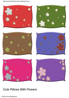 Cute Pillows with Flowers