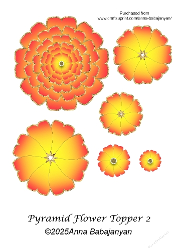 Pyramid Flower Topper 2