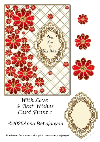 With Love & Best Wishes Card Front 1